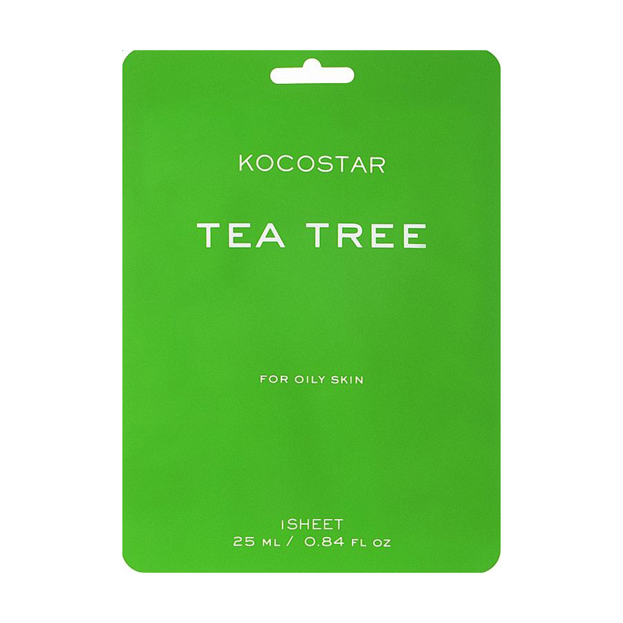 Тканинна маска для обличчя Kocostar Tea Tree Mask з чайним деревом, 25 мл
